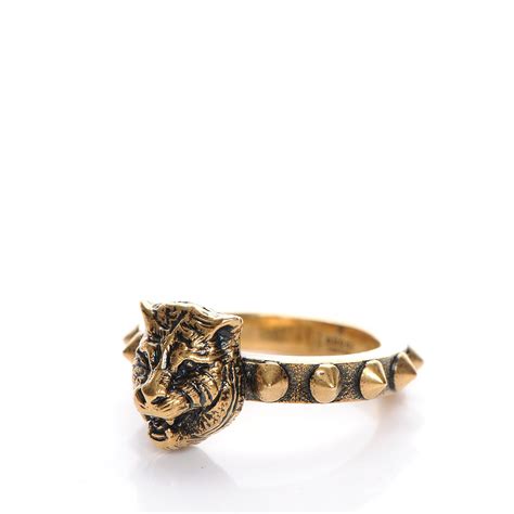 womens feline gucci ring|Gucci feline head ring.